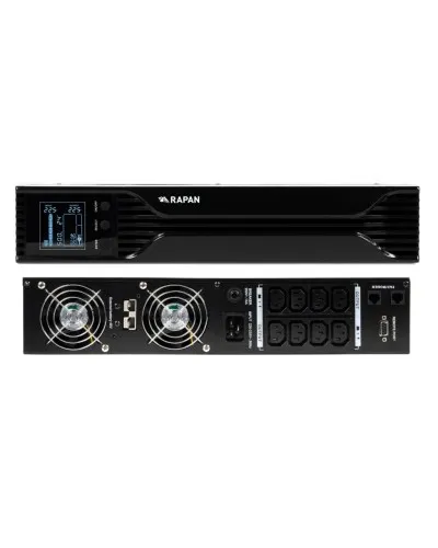 RAPAN-UPS 3000 RACK+4х9Ah (RAPAN-UPS 3000-RACK-IN-4х9-E) (8960). Бесперебойный источник питания. Бастион в Новосибирске