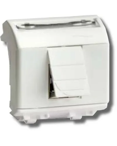 Розетка RJ-45 Brava 2 модуля белая (76655B): Розетка компьютерная с двумя разъёмами в Новосибирске