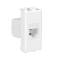 Розетка RJ-45 Avanti 1 модуль белое облако (4400661): Розетка компьютерная, без шторки модульная, кат.5е