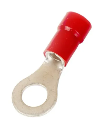 Наконечник НКИ 0,25-1,5 М8 (D8,4мм) с отверстием под винт (100 шт) (2A8P-EE-PA). Наконечник с отверстием под винт и изолированным фланцем ПА. ДКС в Новосибирске