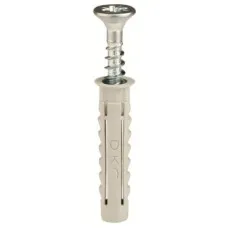 Саморез 4,5х40 мм с дюбелем V6 (100 шт) (CM06522): Саморез с дюбелем