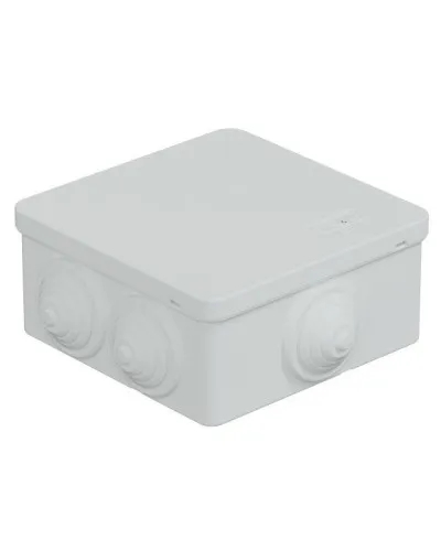 Коробка JBS101 100х100х55, 6 вых., IP55, белая (44037W-1). Коробка монтажная. Экопласт в Новосибирске