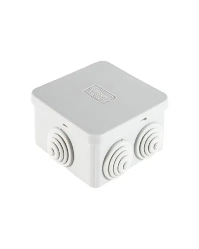 Коробка JBS070 70х70х40, 6 вых., IP44, серая (44056). Коробка монтажная. Экопласт в Новосибирске