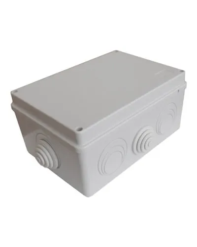 Коробка JBS210 210х150х100, 8 вых., 24P (0,15...2,5мм²) серая (43636HF-GR). Коробка монтажная, огнестойкая, без галогена. Экопласт в Новосибирске