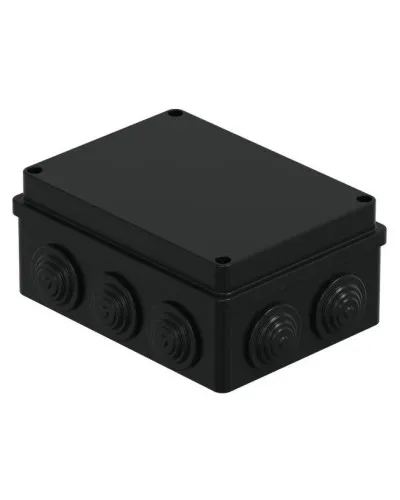 Коробка JBS150 150х110х70, 10 вых., IP55, черная (44009BL-1). Коробка монтажная. Экопласт в Новосибирске