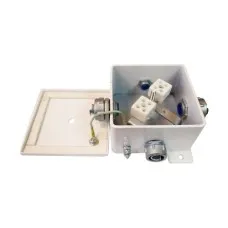 КМ-О (4к)-IP66-120х120, пять вводов: Коробка монтажная огнестойкая