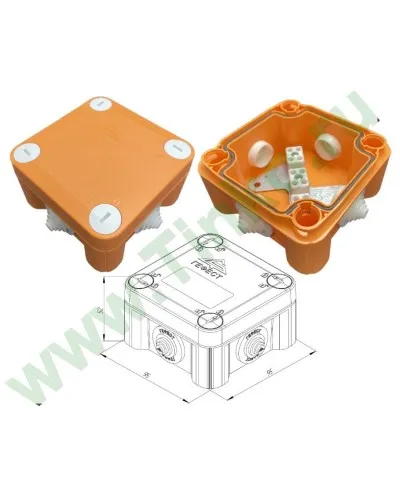 КМ-О-1010(П)(8к)-IP55: Коробка монтажная огнестойкая в Новосибирске
