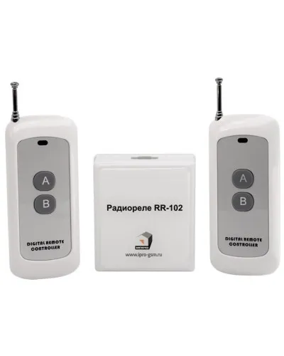 RR-102 + 2 пульта, 250-950 метров, питание 12В. Комплект радиореле. ИПРо в Новосибирске