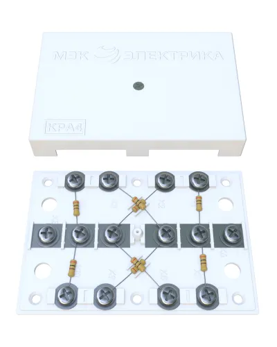 KRA-4 75 Om white (MEC42101). Коробка на 4 абонента. МЭК-Электрика в Новосибирске