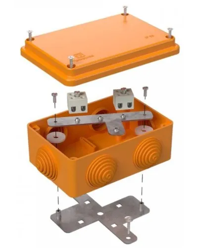 Коробка огнестойкая 120х80х50 (40-0340-FR1.5-4). Коробка огнестойкая для открытой установки. Промрукав в Новосибирске
