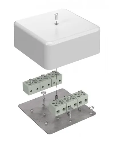 Коробка огнестойкая 103х103х45 (латунь) (40-0470-FR6.0-12-Е60). Коробка огнестойкая для открытой установки. Промрукав в Новосибирске
