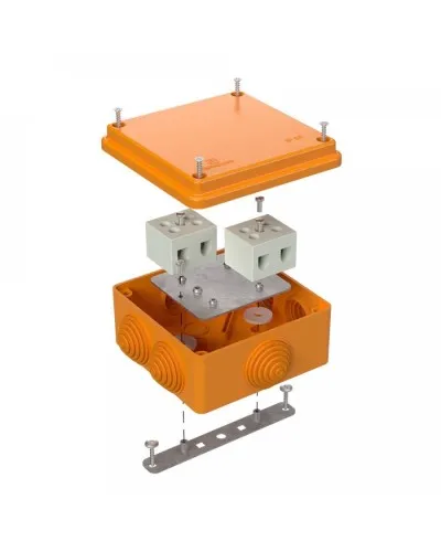 Коробка огнестойкая 100х100х50 для о/п (40-0300-FR10.0-4). Коробка огнестойкая для открытой установки. Промрукав в Новосибирске