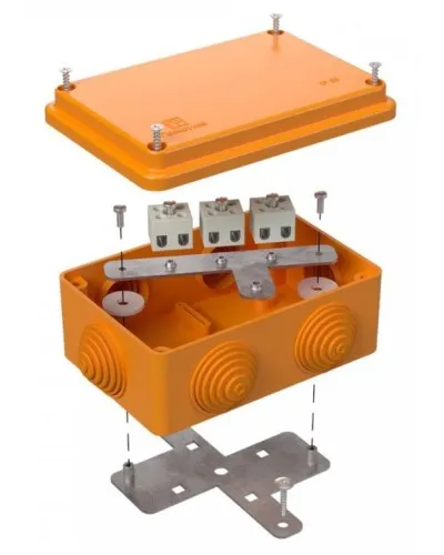 Коробка огнестойкая 120х80х50 (40-0340-FR1.5-6). Коробка огнестойкая для открытой установки. Промрукав в Новосибирске