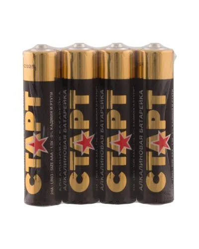 СТАРТ LR03-SH4-BOX (1,5 В, AAA, LR03), упак. 4 шт.. Алкалиновые батарейки. СТАРТ в Новосибирске